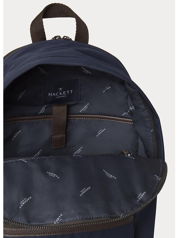 Hackett Men's Canvas Backpack - Navy Image 4