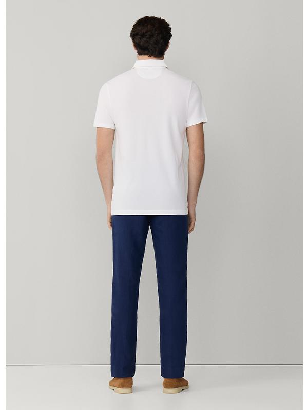 Hackett Men's Classic Fit Short Sleeve Pique Polo Shirt - Optic White Image 6