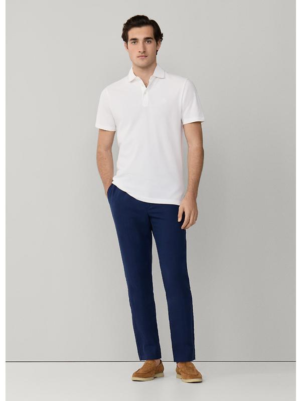 Hackett Men's Classic Fit Short Sleeve Pique Polo Shirt - Optic White Image 7