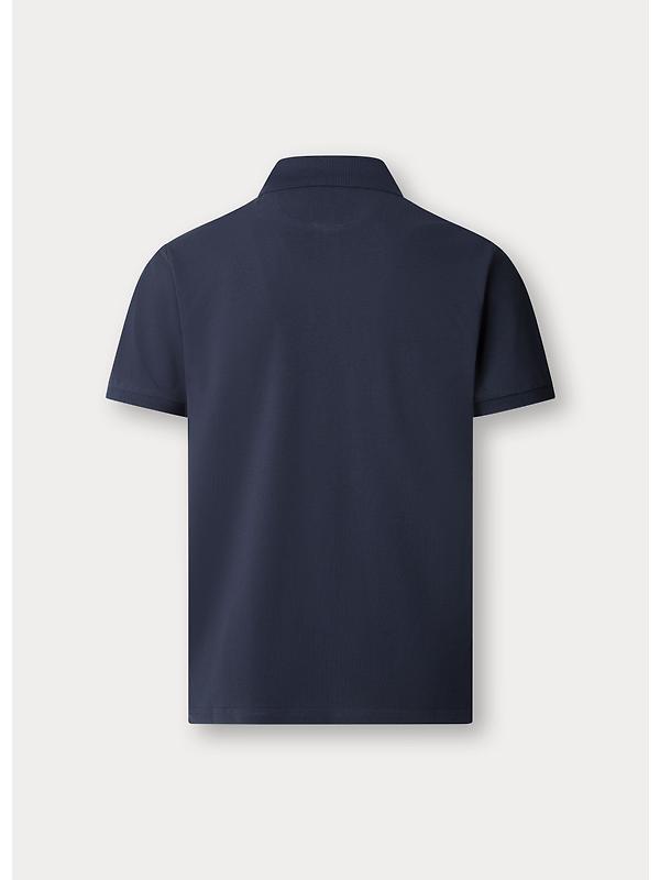 Hackett Men's Slim Fit Short Sleeve Pique Polo Shirt - Navy Image 3