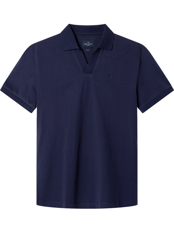 Hackett Men's Classic Fit Short Sleeve Johnny Polo - Ink Blue Product Image