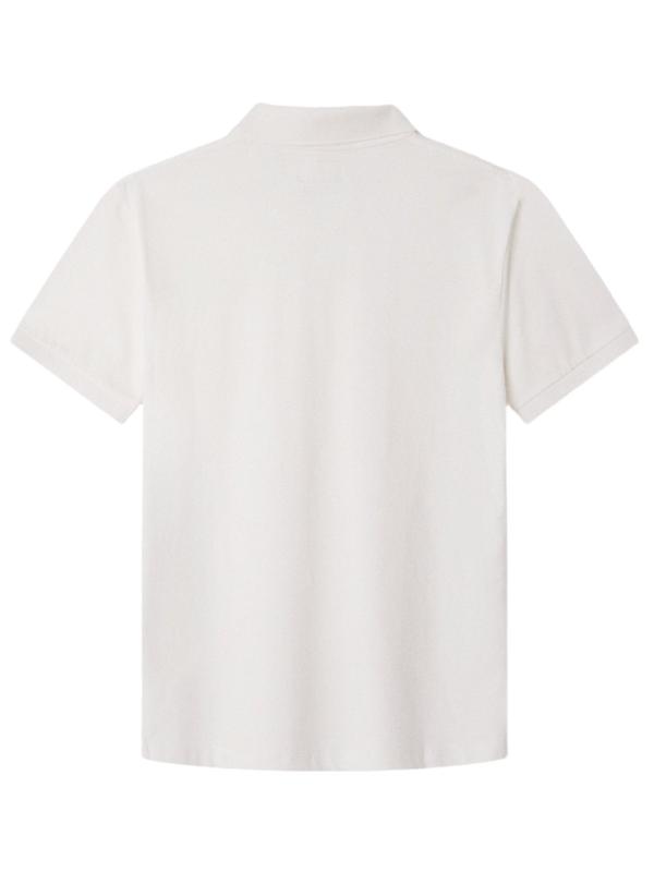 Hackett Men's Classic Fit Short Sleeve Johnny Polo - Off White Image 2