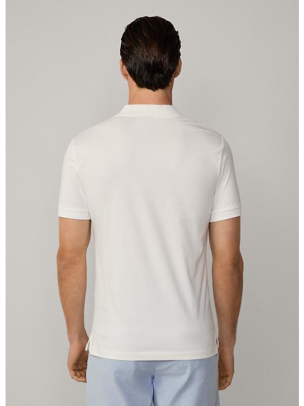 Hackett Men's Classic Fit Short Sleeve Johnny Polo - Off White Image 6