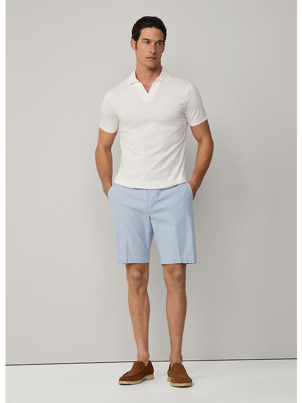 Hackett Men's Classic Fit Short Sleeve Johnny Polo - Off White Image 7