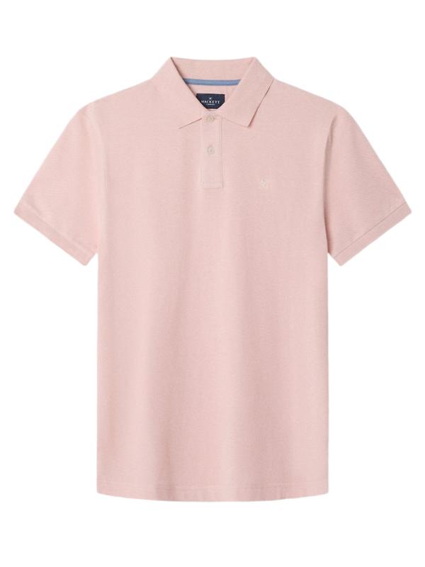 Hackett Men's Slim Fit Short Sleeve Pique Polo - Summer Pink Product Image