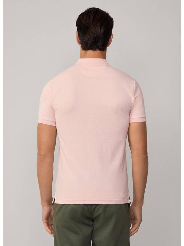 Hackett Men's Slim Fit Short Sleeve Pique Polo - Summer Pink Image 5