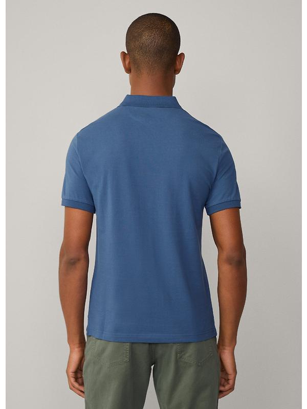 Hackett Men's Slim Fit Short Sleeve Pique Polo - Dark Denim Blue Image 6