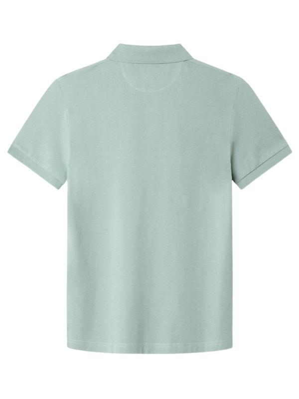 Hackett Men's Slim Fit Short Sleeve Pique Polo - Menthol Green Image 2