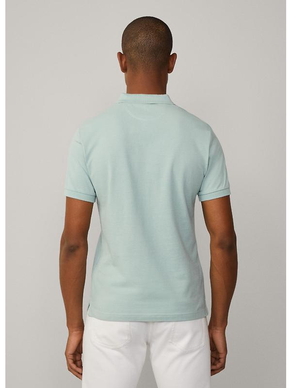 Hackett Men's Slim Fit Short Sleeve Pique Polo - Menthol Green Image 6
