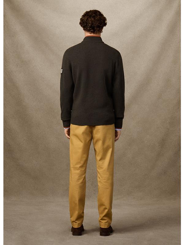 Hackett Men's Merino Wool Rally Full Zip Cardigan - Hunter Green Image 8