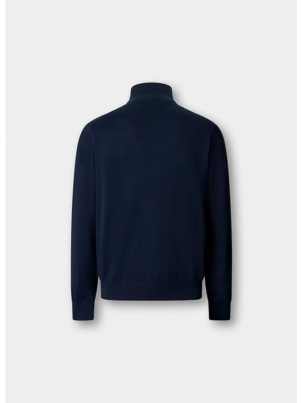 Hackett Men's Cotton Quarter Zip Jumper - Navy Image 9