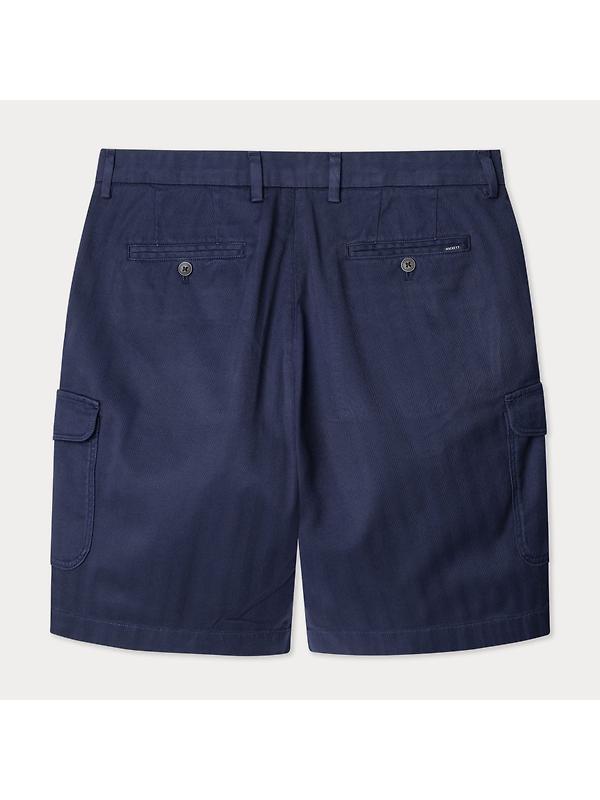 Hackett Men's Herringbone Cargo Shorts - Ink Blue Image 2