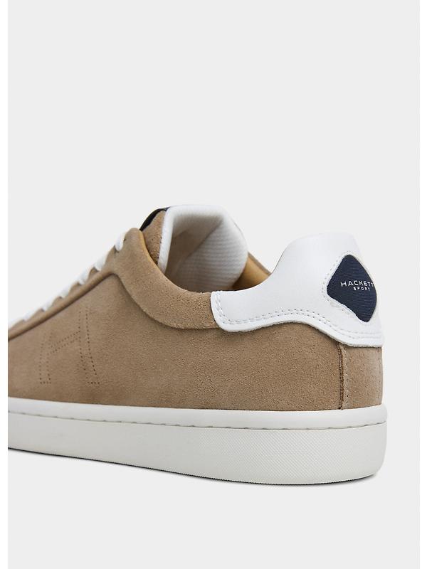 Hackett Men's Bond Soft Moccasin Suede Sneaker - Sand Beige Image 5