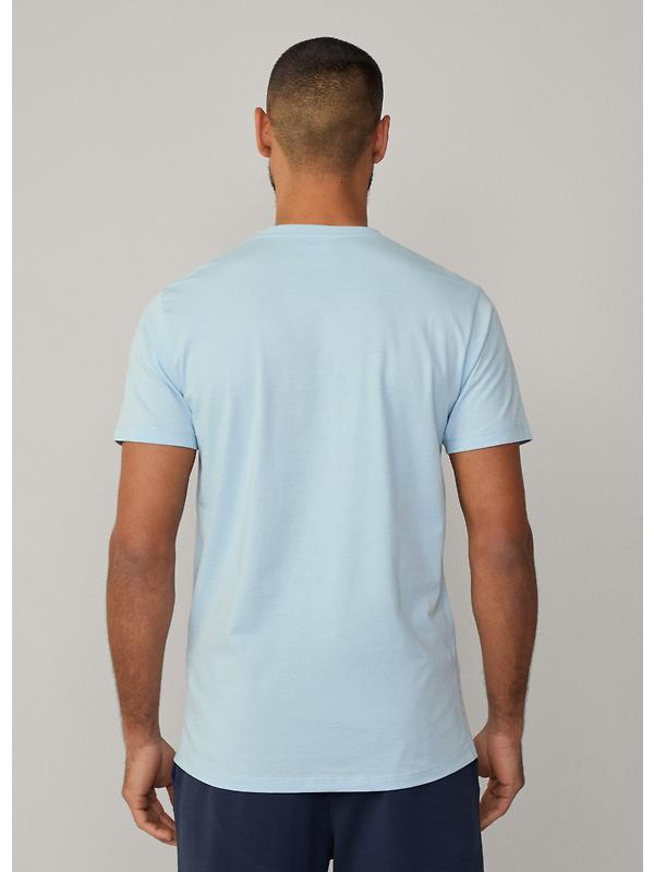 Hackett Men's Short Sleeve Cotton Jersey Lounge T-Shirt - Summer Blue Image 6