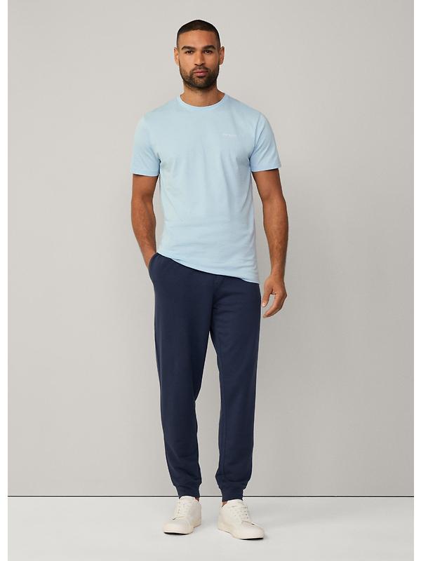 Hackett Men's Short Sleeve Cotton Jersey Lounge T-Shirt - Summer Blue Image 7
