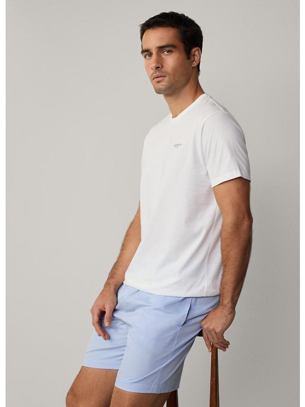 Hackett Men's Short Sleeve Cotton Jersey Lounge T-Shirt - White Image 3