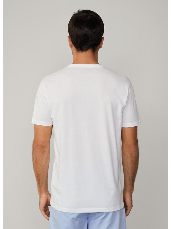 Hackett Men's Short Sleeve Cotton Jersey Lounge T-Shirt - White Image 6