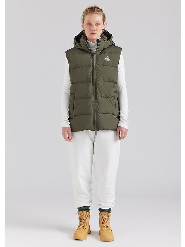 Pyrenex Unisex Spoutnic Mini Ripstop Down Vest - Deep Khaki Image 6