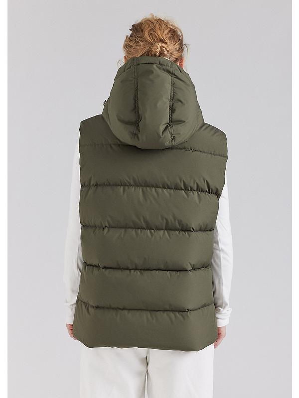 Pyrenex Unisex Spoutnic Mini Ripstop Down Vest - Deep Khaki Image 8