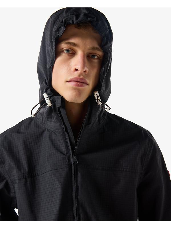 Hunter Unisex Play Packable Shell Rain Jacket - Black Image 8
