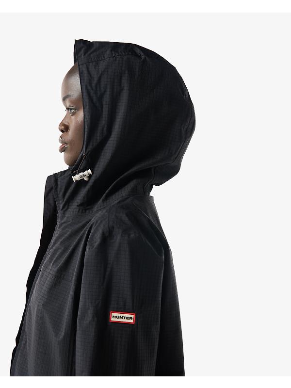 Hunter Unisex Play Packable Shell Rain Jacket - Black Image 9