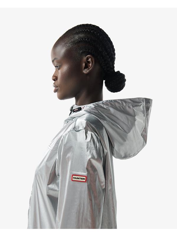 Hunter Unisex Metallic Packable Jacket - Silver Image 8