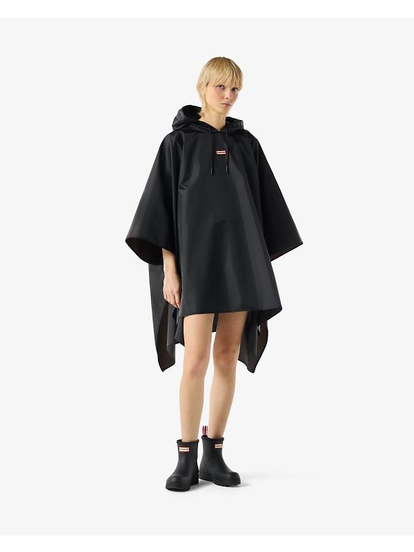 Hunter Unisex Packable Poncho - Black Image 4