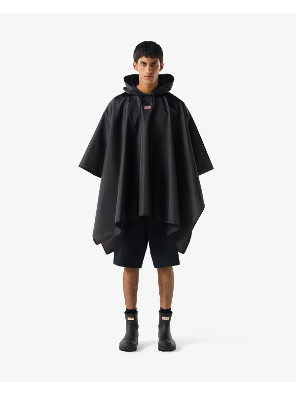 Hunter Unisex Packable Poncho - Black Image 3