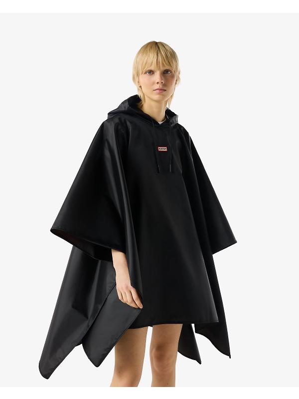 Hunter Unisex Packable Poncho - Black Image 2