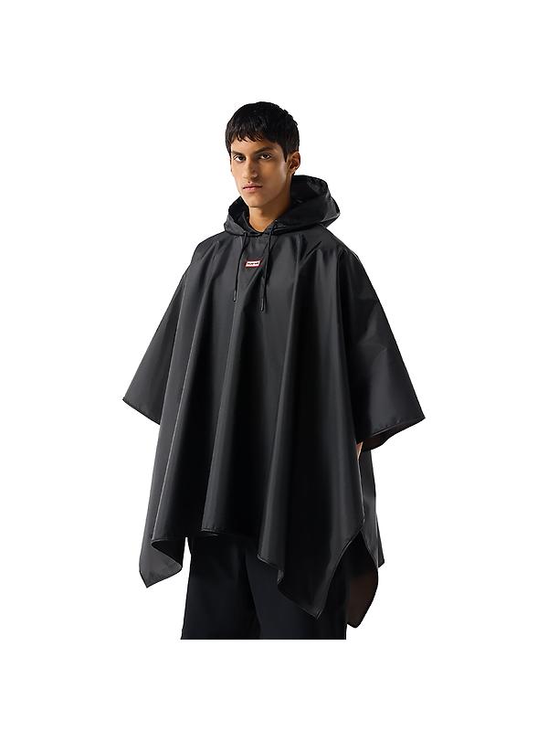 Hunter Unisex Packable Poncho - Black Image 1