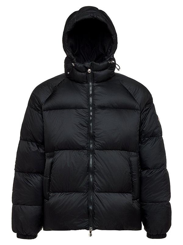 Pyrenex Unisex Sten Ripstop Hooded Down Jacket - Black Image 1
