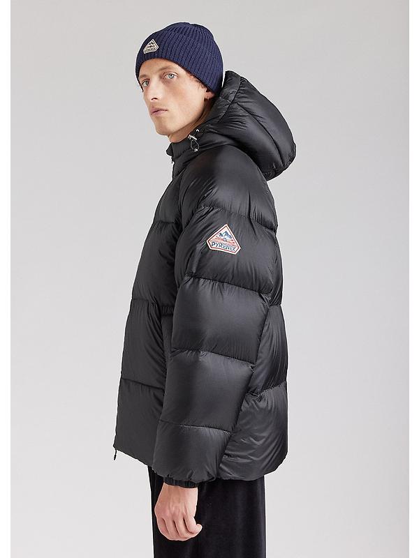 Pyrenex Unisex Sten Ripstop Hooded Down Jacket - Black Image 6