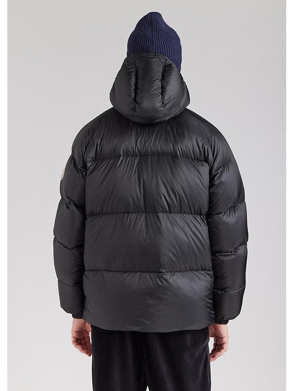 Pyrenex Unisex Sten Ripstop Hooded Down Jacket - Black Image 8