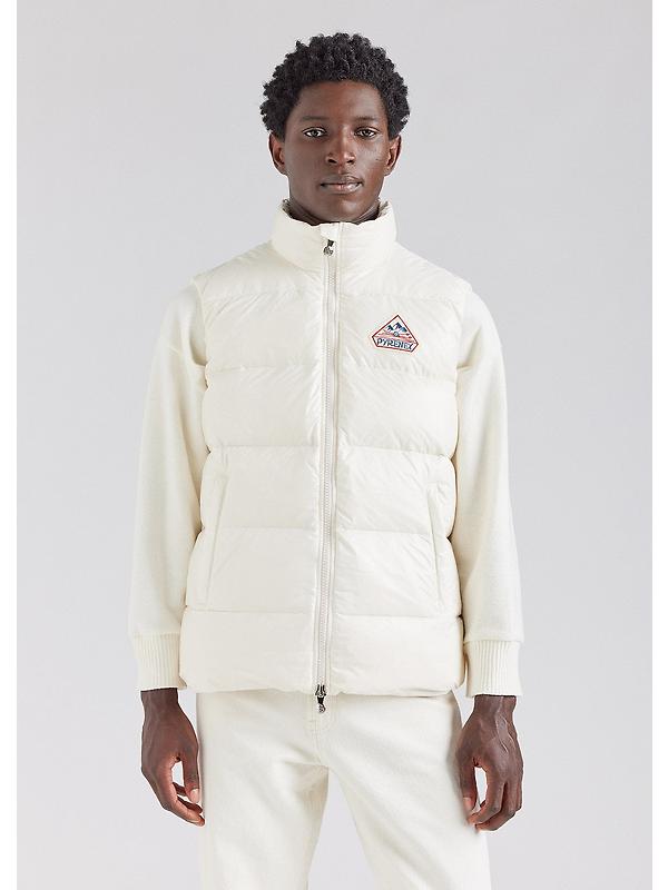 Pyrenex Unisex John Sleeveless Down Jacket - Chalk Image 3