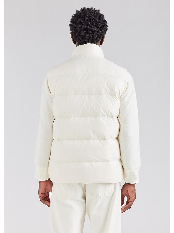 Pyrenex Unisex John Sleeveless Down Jacket - Chalk Image 6