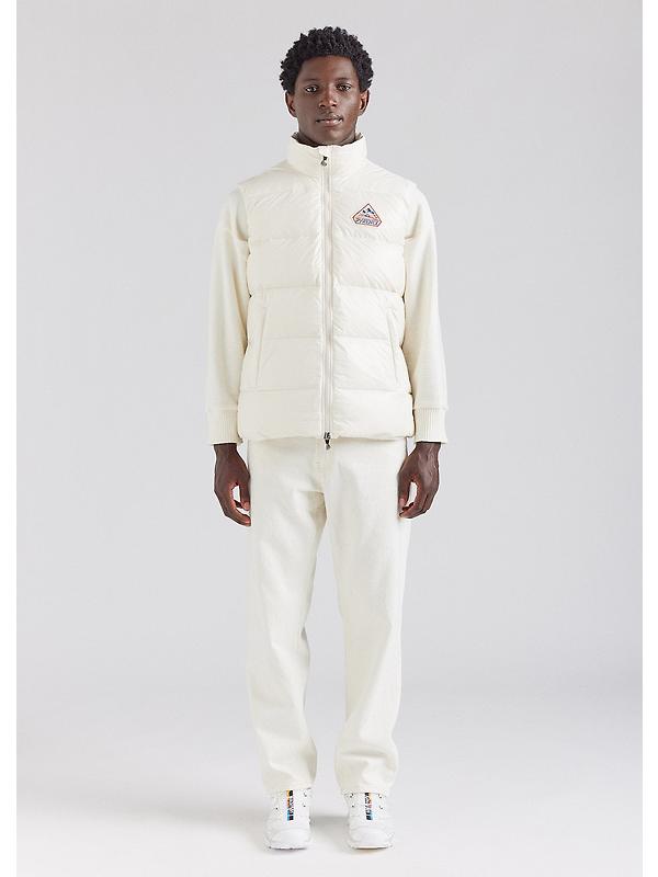 Pyrenex Unisex John Sleeveless Down Jacket - Chalk Image 5