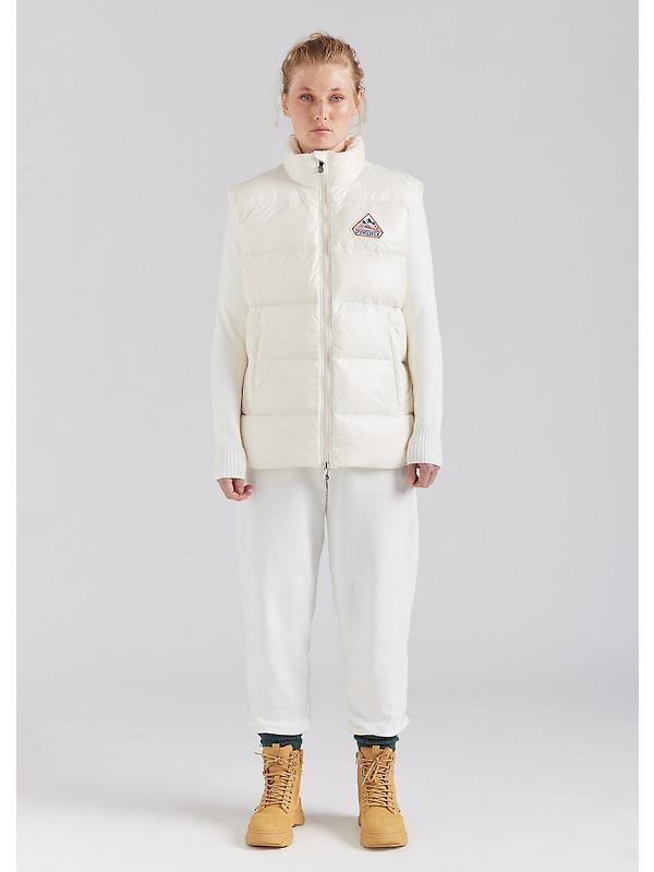Pyrenex Unisex John Sleeveless Down Jacket - Chalk Image 4