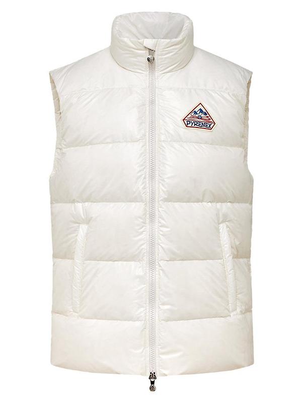 Pyrenex Unisex John Sleeveless Down Jacket - Chalk Product Image