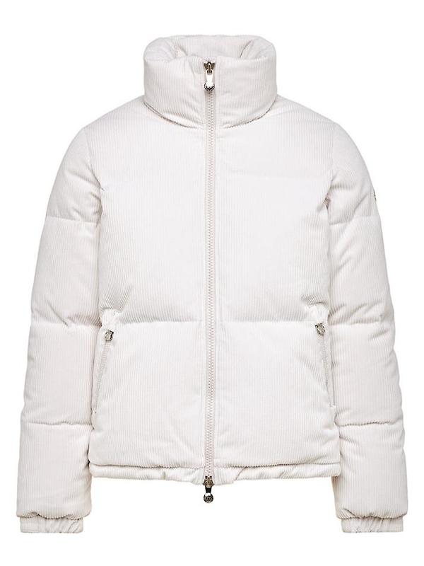 Pyrenex Women's Goldin Velvet Short Down Jacket - Chalk White Product Image