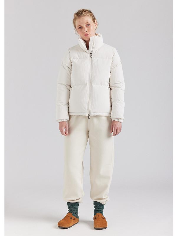 Pyrenex Women's Goldin Velvet Short Down Jacket - Chalk White Image 3