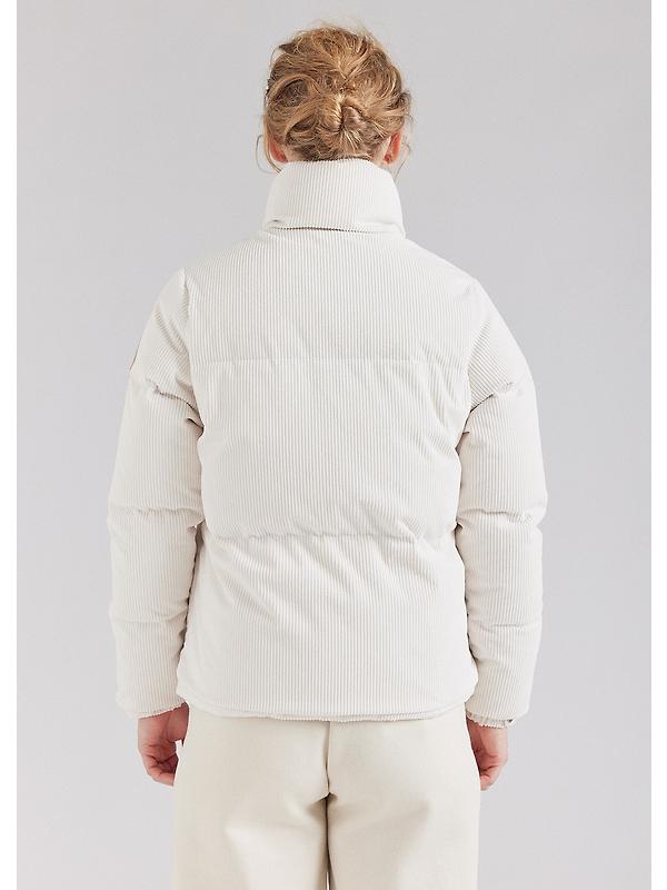 Pyrenex Women's Goldin Velvet Short Down Jacket - Chalk White Image 5
