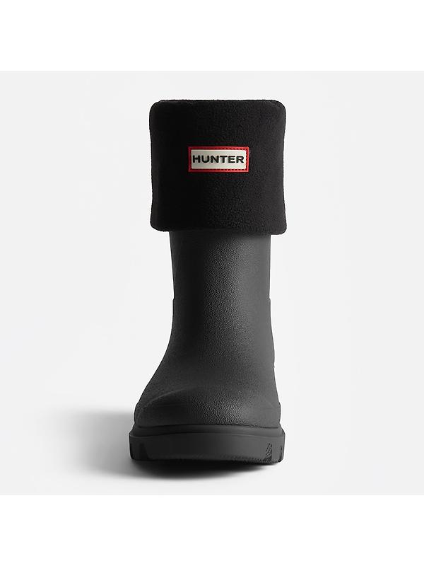 Hunter Recycled Downpour Fleece Short Boot Socks - Black Image 2