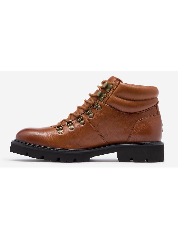 Oliver Sweeney Men's Helford Milled Leather Hiker Boots - Dark Tan Image 5