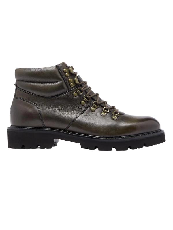 Oliver Sweeney Men's Helford Milled Leather Hiker Boots - Khaki Product Image