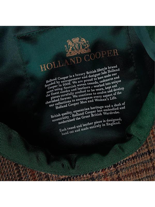 Holland Cooper Baker Boy Cap - Bourbon Tweed Image 3