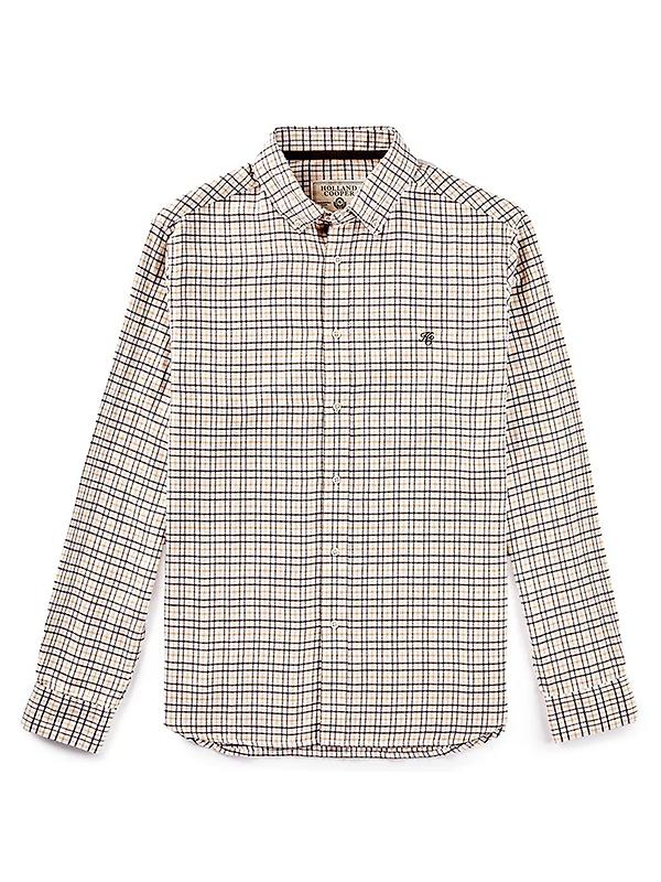 Holland Cooper Men's Classic Button Down Shirt - Cheltenham Camel Check Image 1