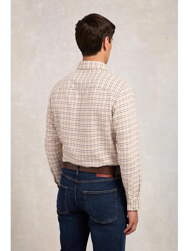 Holland Cooper Men's Classic Button Down Shirt - Cheltenham Camel Check Image 10