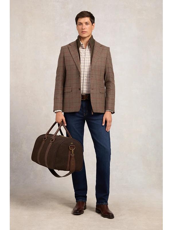 Holland Cooper Men's Classic Button Down Shirt - Cheltenham Camel Check Image 12