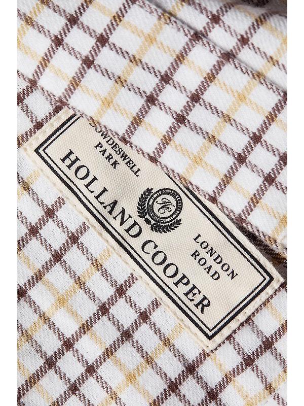 Holland Cooper Men's Classic Button Down Shirt - Cheltenham Camel Check Image 8