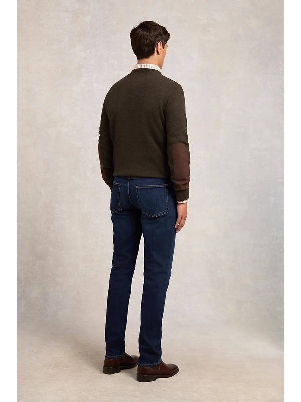 Holland Cooper Men's Country Crew Neck Knit - Moss Image 5